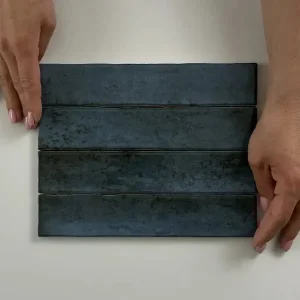 Koopje Wandtegel Ragno Kalon Handvorm Blauw Glans 5x25