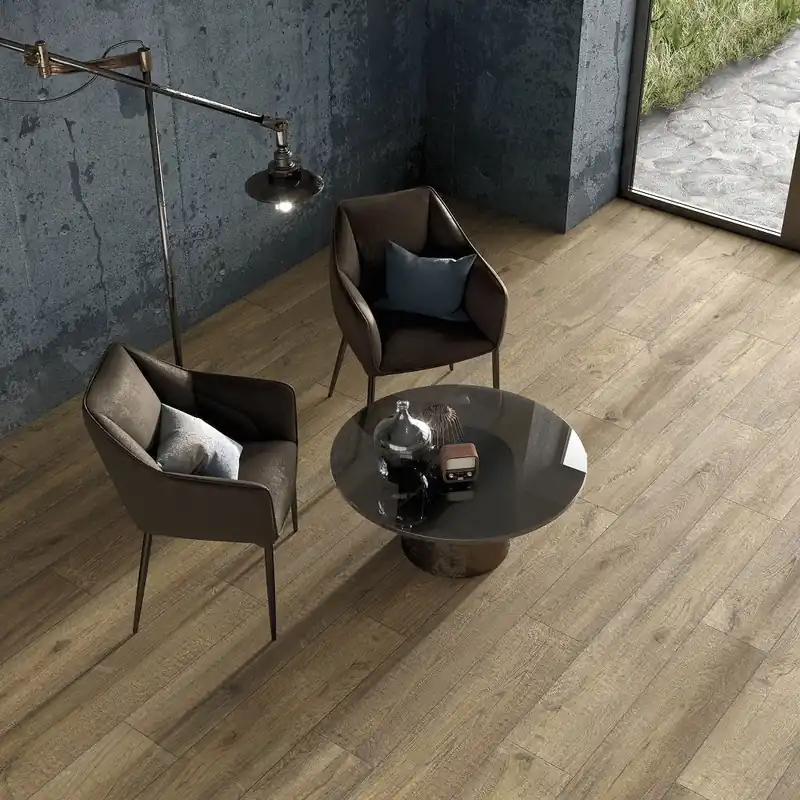 Vloertegel/Wandtegel Ragno Naturlab Greige Houtlook 25x150 Voordeelprijs