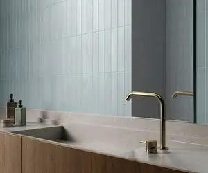 Veilige Betaling Wandtegel Cifre Ceramica Brillant Blue Blauw Mat 5x25