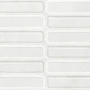 Favoriet Wandtegel Equipe Alure White Oval Decor Relieve Betonlook Lichtgrijs 30x75