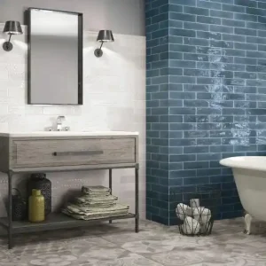 Koopje Wandtegel Equipe Cerámica Opal Blauw Glans 7,5x30