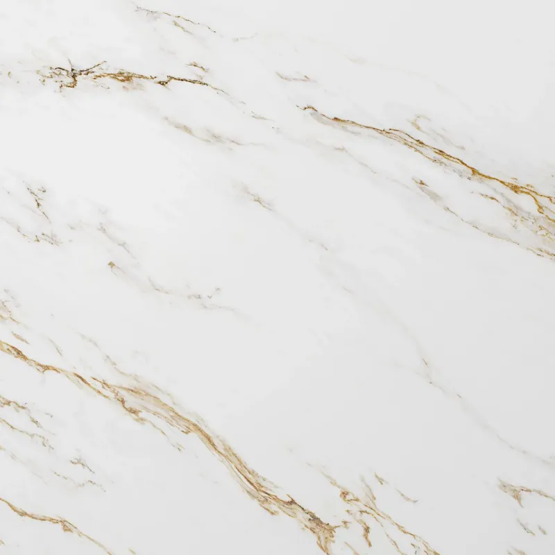 Vloertegel/Wandtegel Flaviker Royal Marmerlook Wit Goud Smooth Mat 60x60 Direct Verzonden