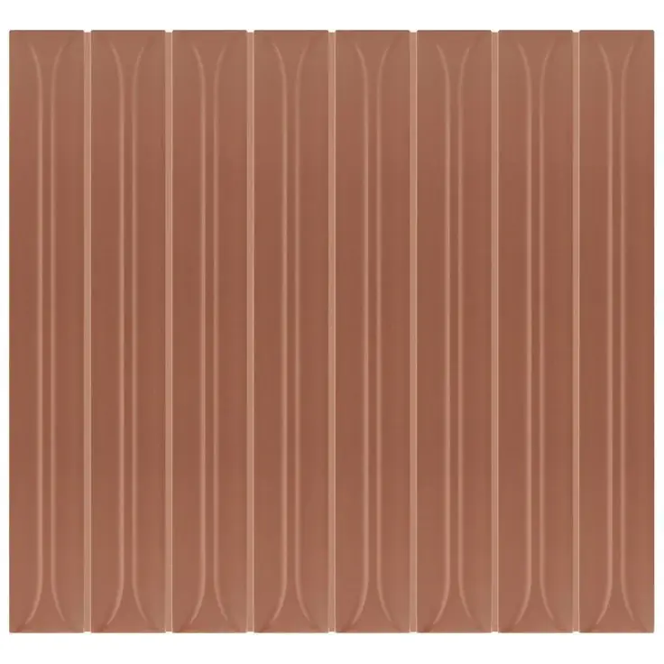 Wandtegel Cifre HOPP Bro Langwerpig Handvorm Decor Terra Rood Mat 5x40 Gecertificeerd