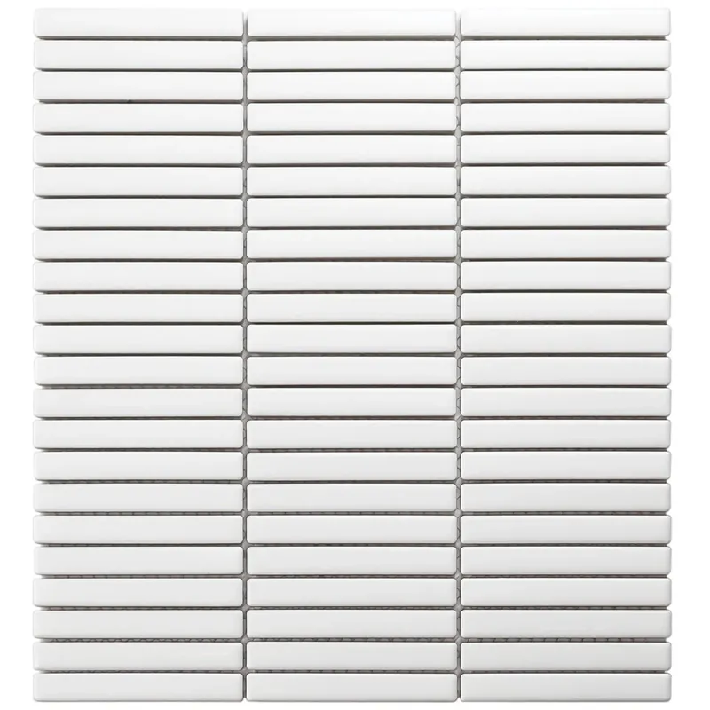 Fabrieksprijs Wand Mozaïek Tegels Kitkat Factory Keramiek Wit Mat - Matje 28,2x30,8cm