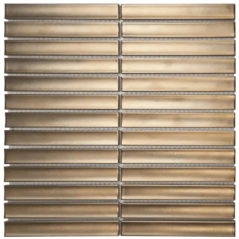 Wand Mozaïek Tegels Kitkat Factory Keramiek Bronze - Matje 29,6x29,9cm Populair