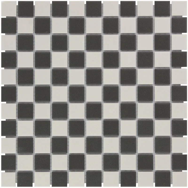Wand & Vloer Mozaïek Tegels Factory Keramiek Dambord - Matje 30,3x30,3cm Premium