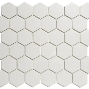 Beperkte Voorraad Wand & Vloer Mozaïek Tegels Factory Hexagon Keramiek Wit Mat Antislip - Matje 28,1x32,5cm
