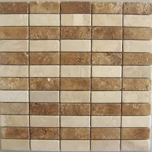 Shop Nu Wand Mozaïek Tegels Factory Marmer Anticato Lichtbruin Creme - Matje 30x30cm