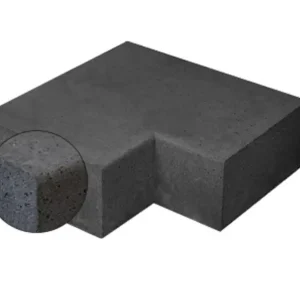 Finale Uitverkoop Schellevis Traptrede hoekstuk 37x15 binnen 90° grijs massief