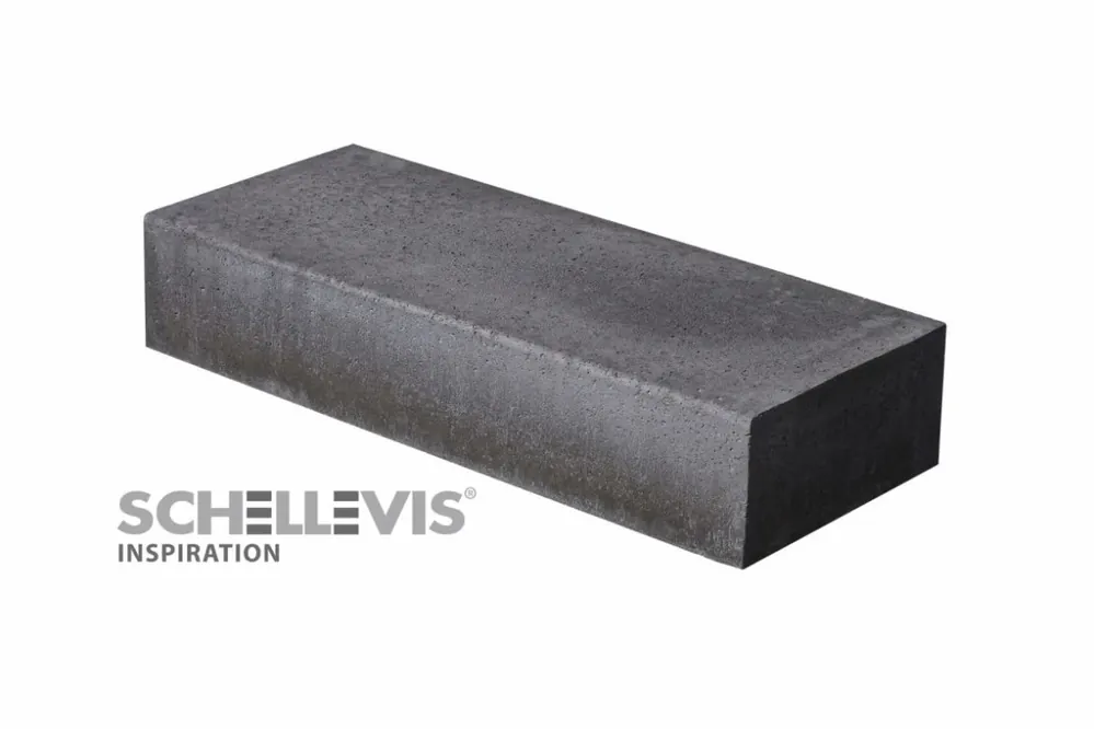 Voordeelprijs Schellevis Traptrede hoekstuk 40x20 binnen 90° antraciet massief