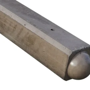 3-sponnings paal bol 10x10x195 (sponning 74 cm) taupe Merkproduct