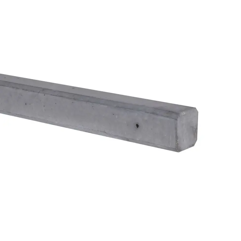 Op = Op Tussenpaal + lichtleiding Vlak 10x10x275 (sponning 37 cm) Grijs