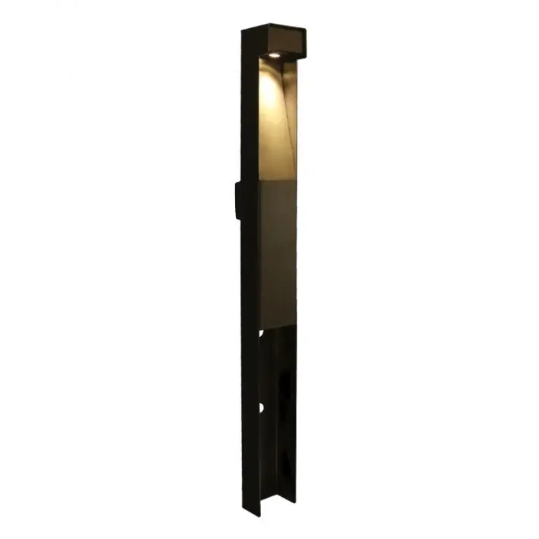 Uitverkoop Tuinpaal Pro+ padverlichting met Niko New Hydro stopcontact zwart