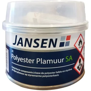 Jansen 2k Polyester Plamuur SA (wit) 500 gr Weekendaanbieding