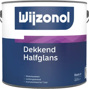 Wijzonol Dekkend Halfglans (donker) 2,5 ltr Nieuw