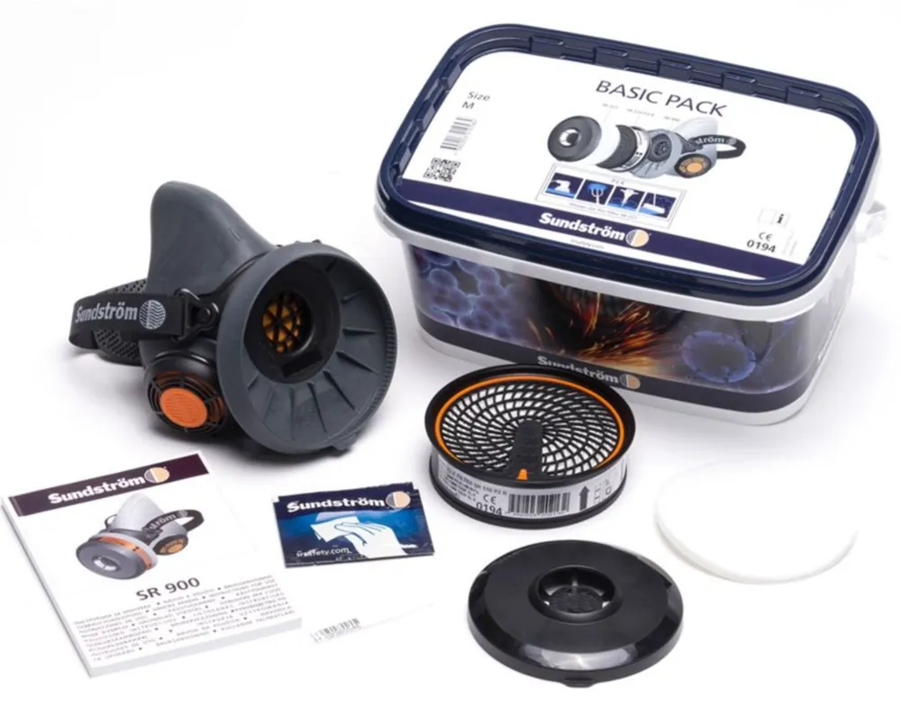 Sundstrom BASIC PACK Halfgelaatsmasker Pakket P3 Hoge Kwaliteit