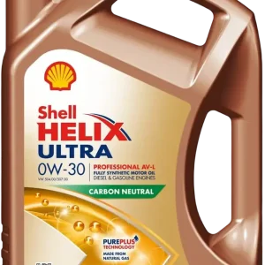 Gratis Retour Shell Helix Ultra Professional AV-L 0w30 motorolie 5 liter