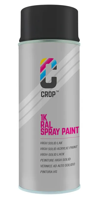Koop Vandaag CROP RAL 9017 Mat Verkeerszwart spuitbus 400ml
