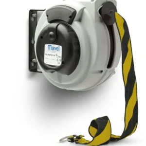 Gecertificeerd MAVEL Roll Compact Afzetlint Geel-Zwart op Automatische haspel 20 meter