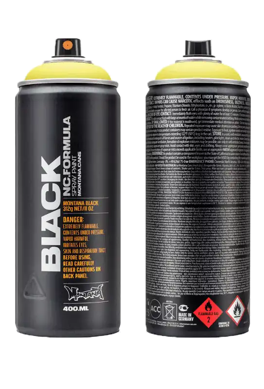 Montana BLACK IN1000 Infra Yellow spuitbus 400ml Bestseller