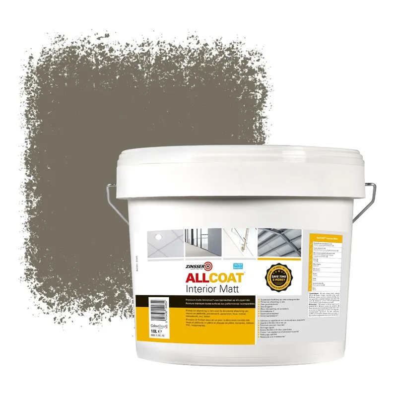 Zinsser Allcoat Interior Muurverf RAL 7006 Beigegrijs - 10 liter Betaalbaar