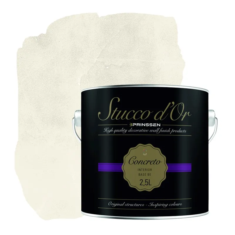 Stucco d'Or Concreto Classic Sand Betonlookverf - 2,5 liter Lage Kosten