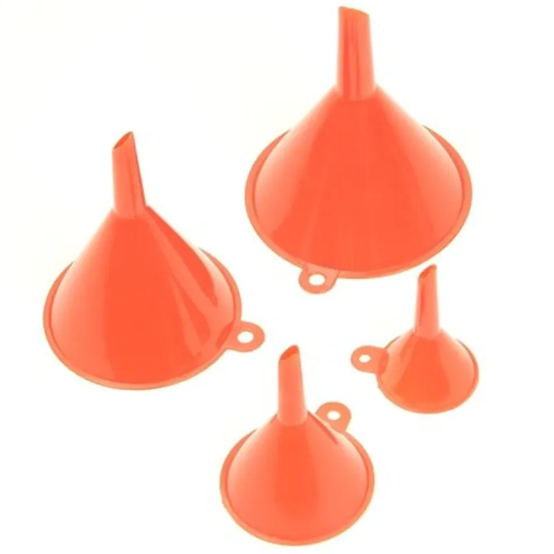 Trechterset oranje 4-delig voor vloeistoffen Goedkoop