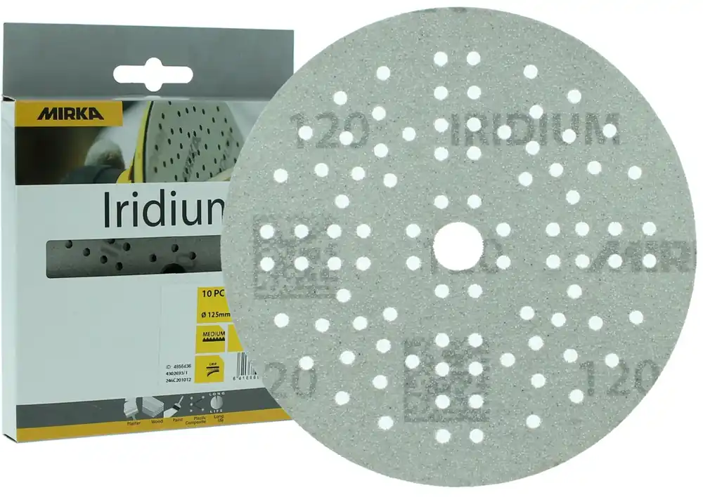 MIRKA Iridium Schuurschijven 125mm - 10 stuks Weekendaanbieding