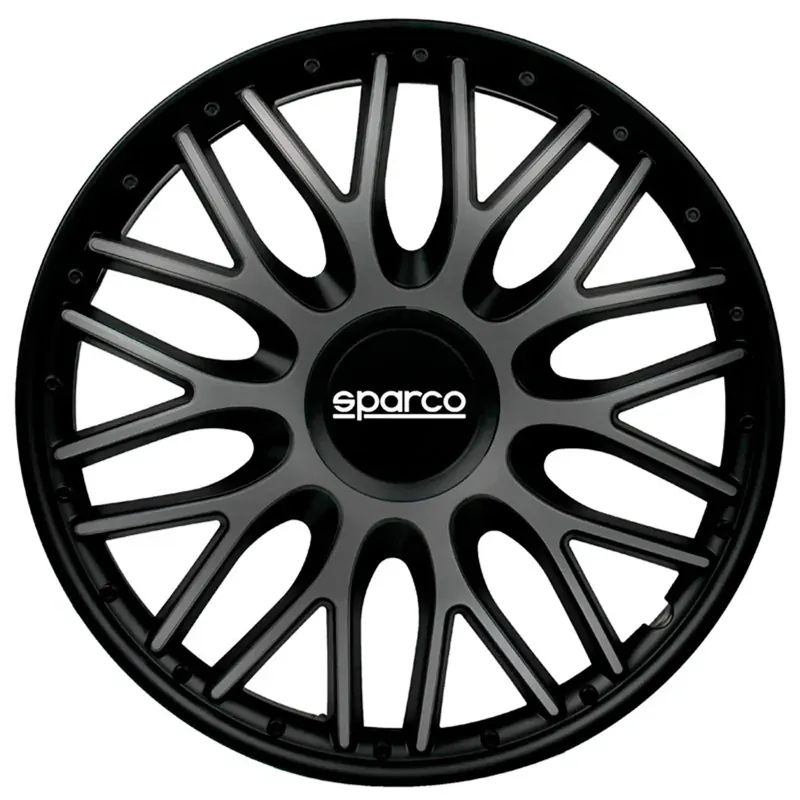 Betrouwbaar Sparco Wieldoppen Roma 13 inch Grijs Zwart - 4 stuks
