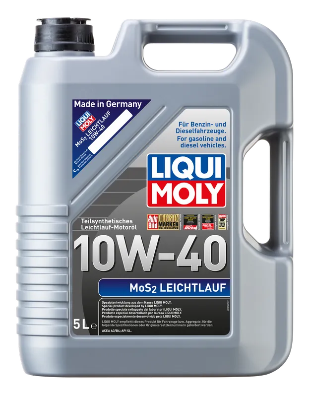 Speciale Aanbieding Liqui Moly MoS2 Leichtlauf 10w40 Motorolie 5 liter