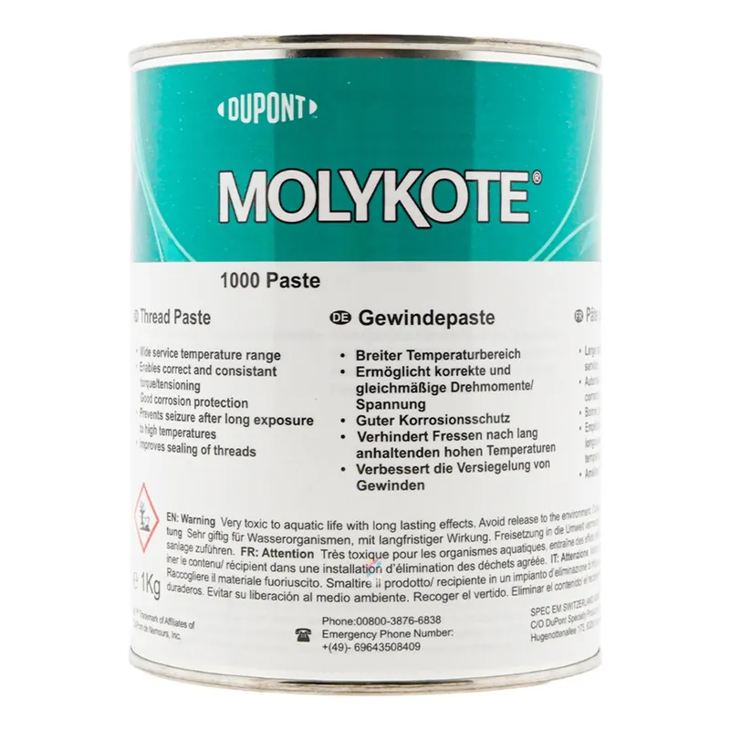 MOLYKOTE 1000 Schroefdraadpasta 1kg Bestel Nu
