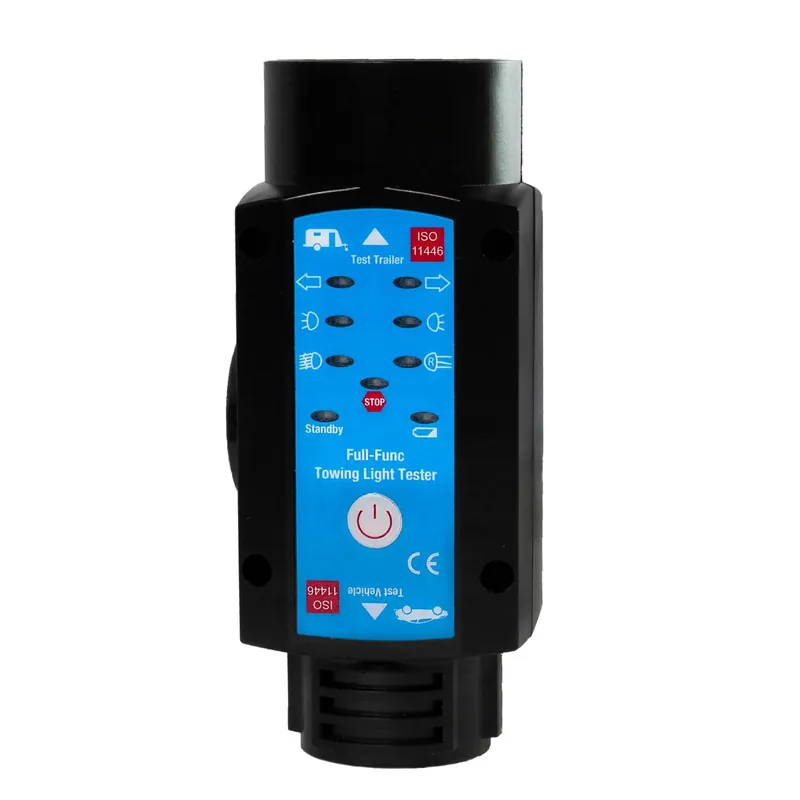Gecertificeerd POWERHAND Aanhanger Stekker Tester 12V - 7+13 Polig