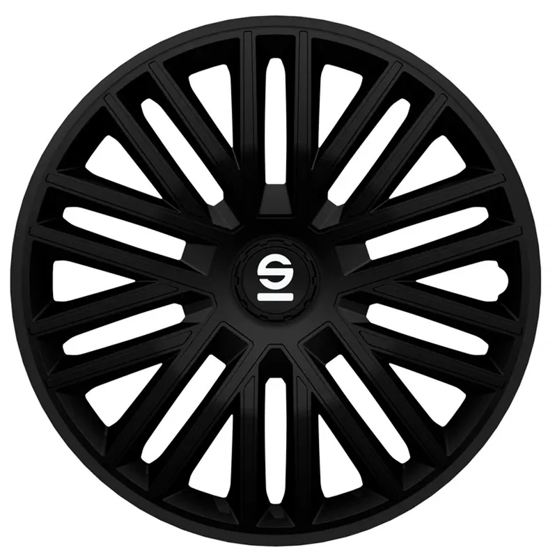 Sparco Wieldoppen Bergamo 16 inch Zwart - 4 stuks Finale Uitverkoop