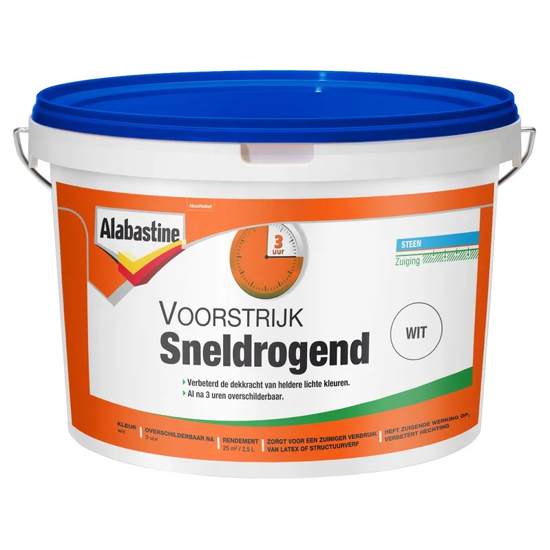 Alabastine Voorstrijk Sneldrogend - Wit Korting