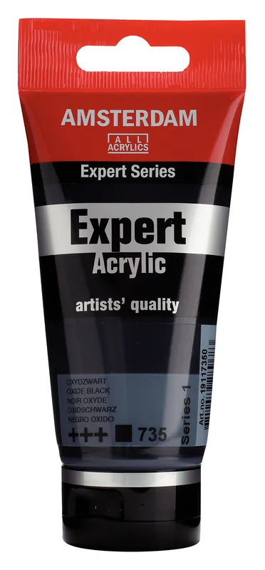Laatste Kans Royal Talens Amsterdam Expert Series Acrylverf Tube 75 ml - Oxydzwart 735