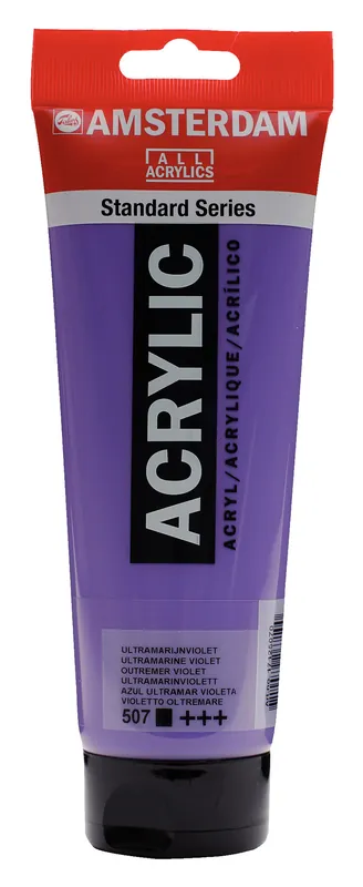 Tijdelijk Beschikbaar Royal Talens Amsterdam Standard Series Acrylverf Tube 250 ml - Ultramarijnviolet 507