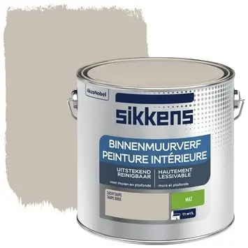Sikkens Binnenmuurverf Mat - 2,5 liter Zachttaupe Flitsaanbieding