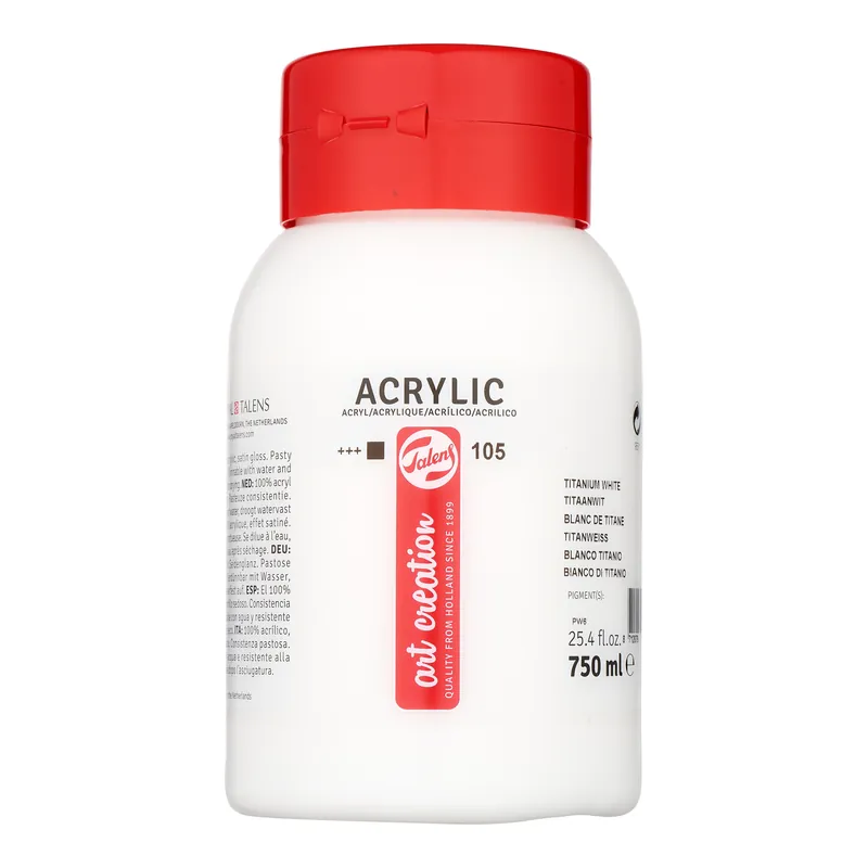 Merkproduct Royal Talens Talens Art Creation Acrylverf Pot 750 ml - Titaanwit 105