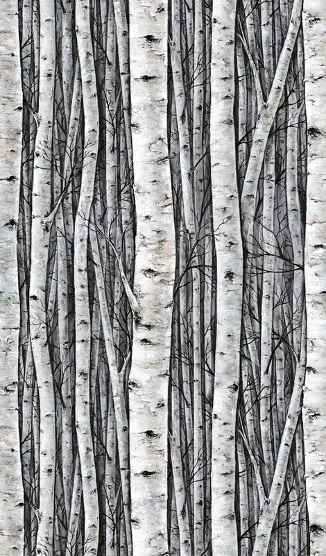 Marburg Timber Fotobehang met berkenbomen - 35395 Seizoensaanbieding