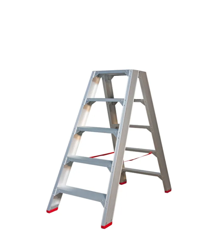 Little Jumbo 4741000205 SuperPRO Dubbele trap - Aluminium - 2 x 5 treden - max. werkhoogte 1.20 m. Superprijs