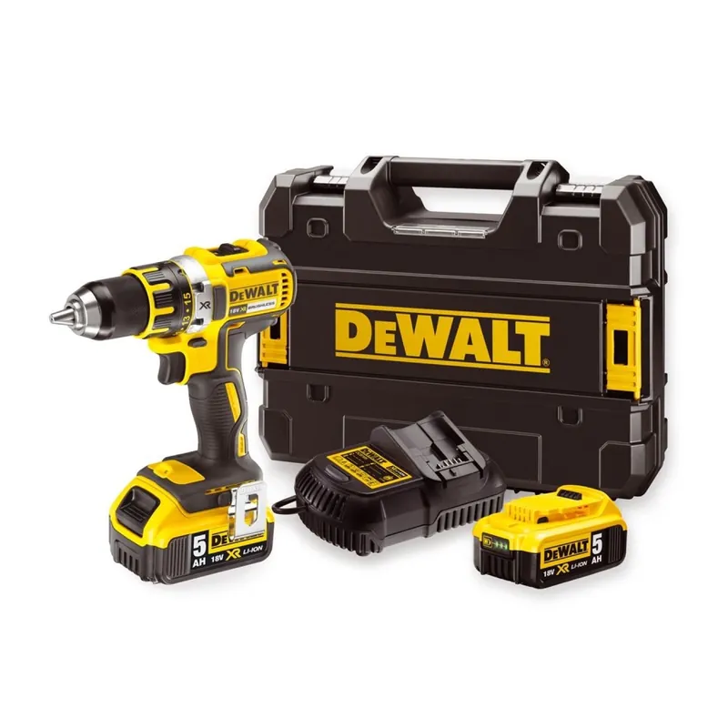 DeWALT DCD791P2-QW 18V Li-ion XR accu boor-/schroefmachine set (2x 5.0Ah) in TSTAK - koolborstelloos Koopje