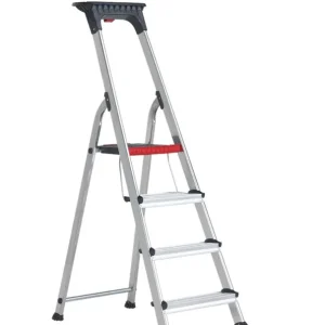 Laatste Kans Altrex Double Decker Huishoudtrap - Aluminium - 4 treden - max. werkhoogte 2,8m
