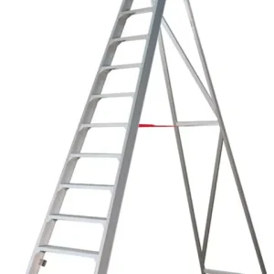 Populair Little Jumbo 4741000112 SuperPRO Trap - Enkel - Aluminium - 12 treden - max. werkhoogte 2.95 m.
