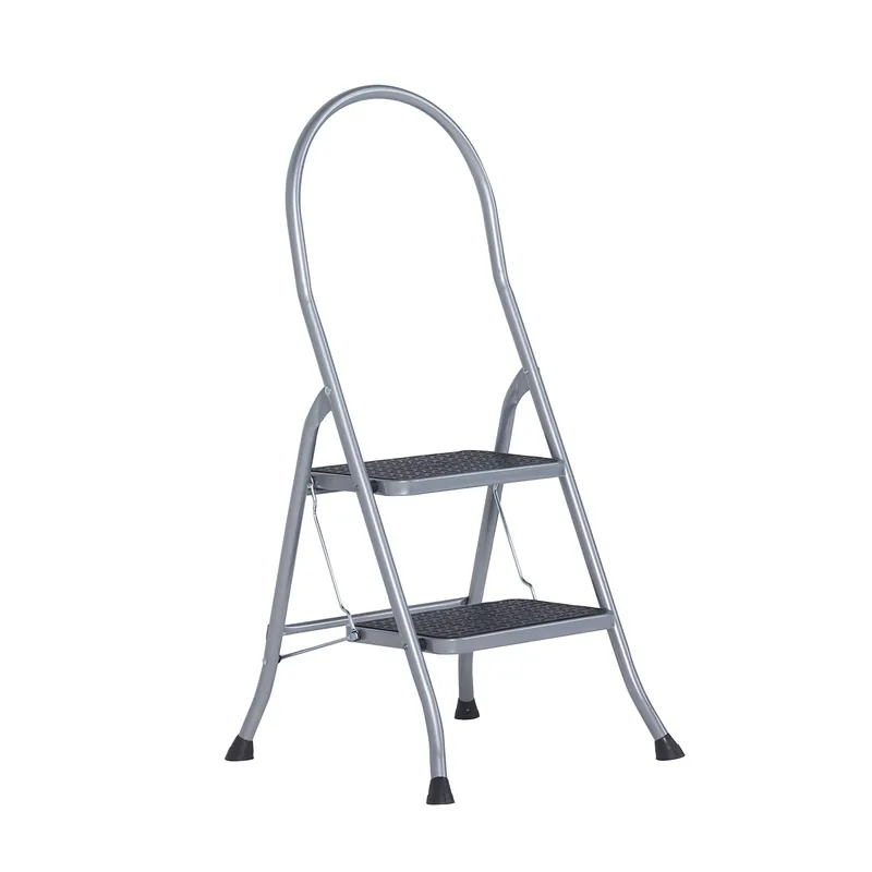 Altrex Cromato Silver Huishoudtrap - Aluminium - 2 treden - met beugel - max. werkhoogte 2,47m Bestel Nu