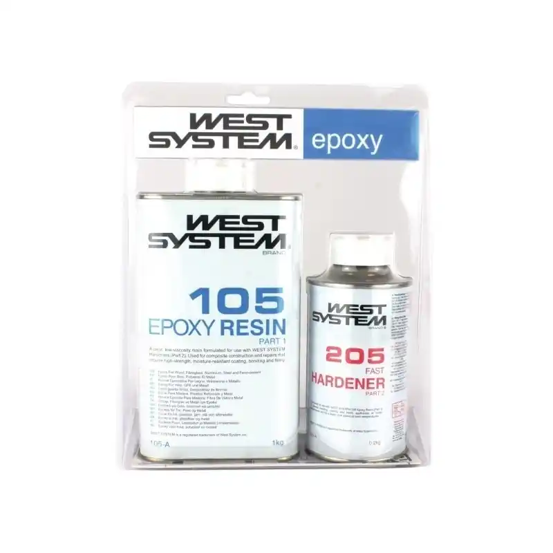 Hoge Kwaliteit West Systeem Pack 105/205 Epoxy 1.2 Kg