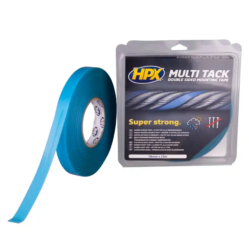 Nieuw HPX Dubbelzijdige Multitack tape 19MM X 25 M 19mm x 50 meter